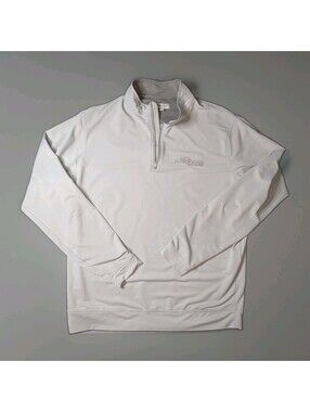 Peter Millar Golf Quarter Zip Gray Large